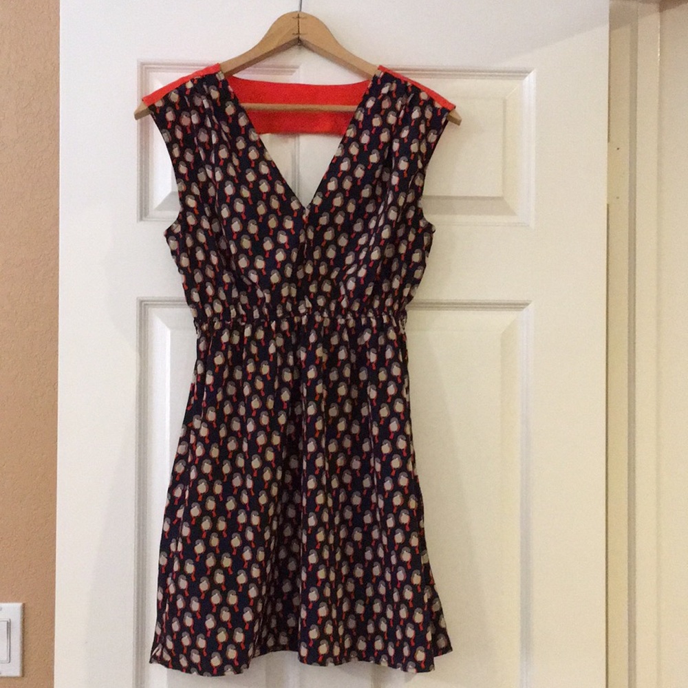 Papaya Bird Print Dress